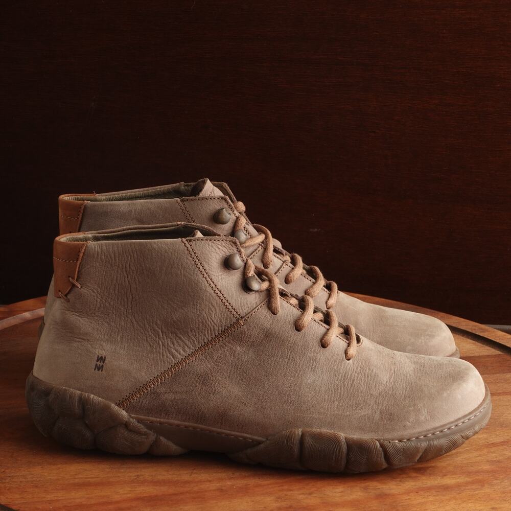 El Naturalista Shoes Men SZ EU 41 US 8.5 Beige Turtle Boots Leather Comfort 5083